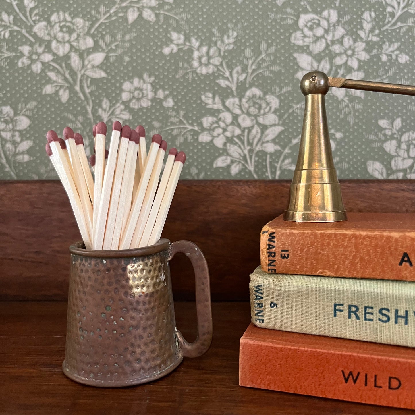 Little Brass Jug with Matches