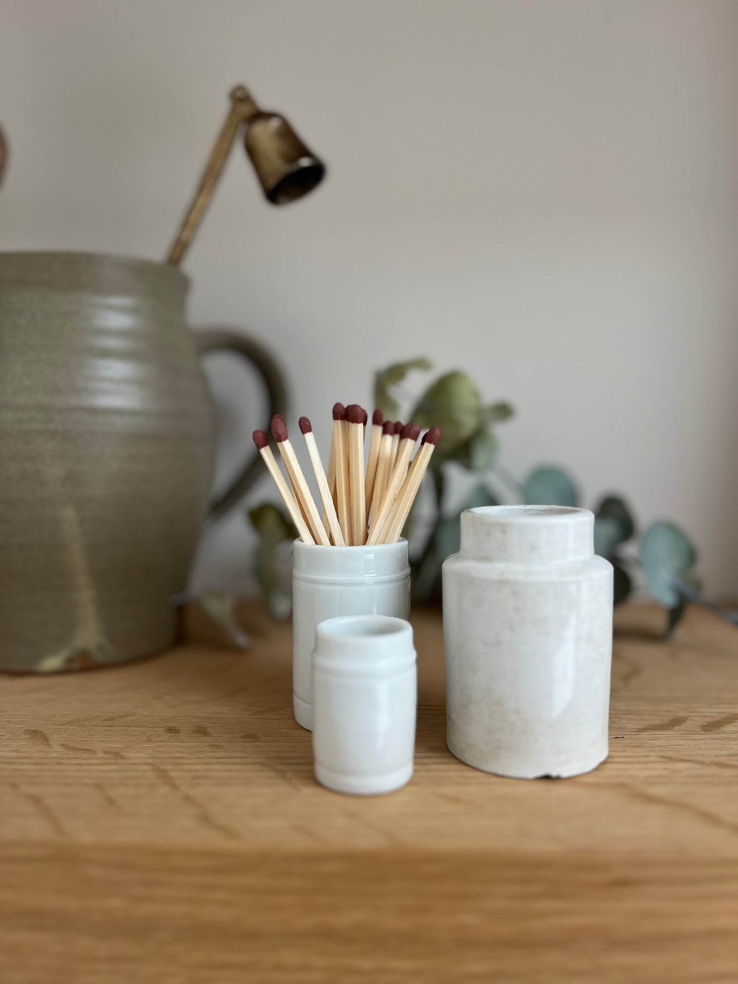 Set of 3 Small White Victorian Pots – Perfect Match Holders