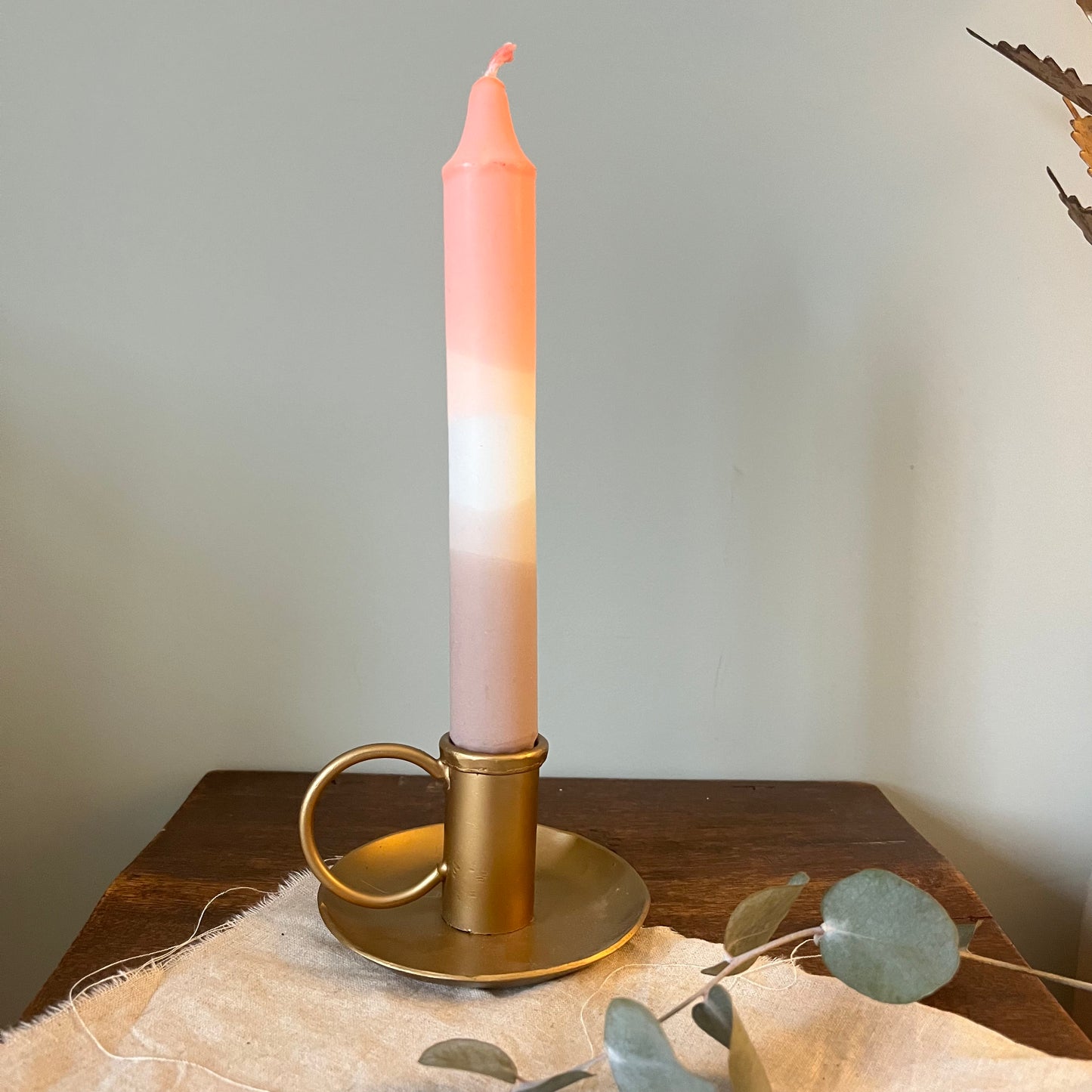 Brass Candlestick with a Modern Twist