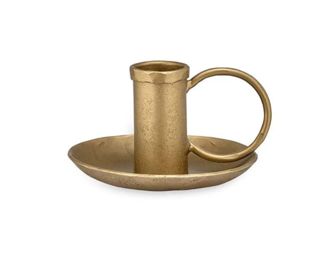 Brass Candlestick with a Modern Twist